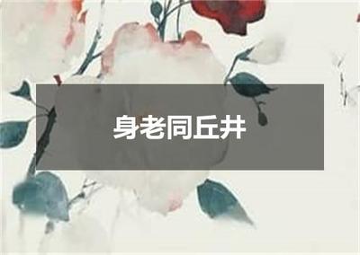 "身老同丘井"的全诗出处及翻译赏析